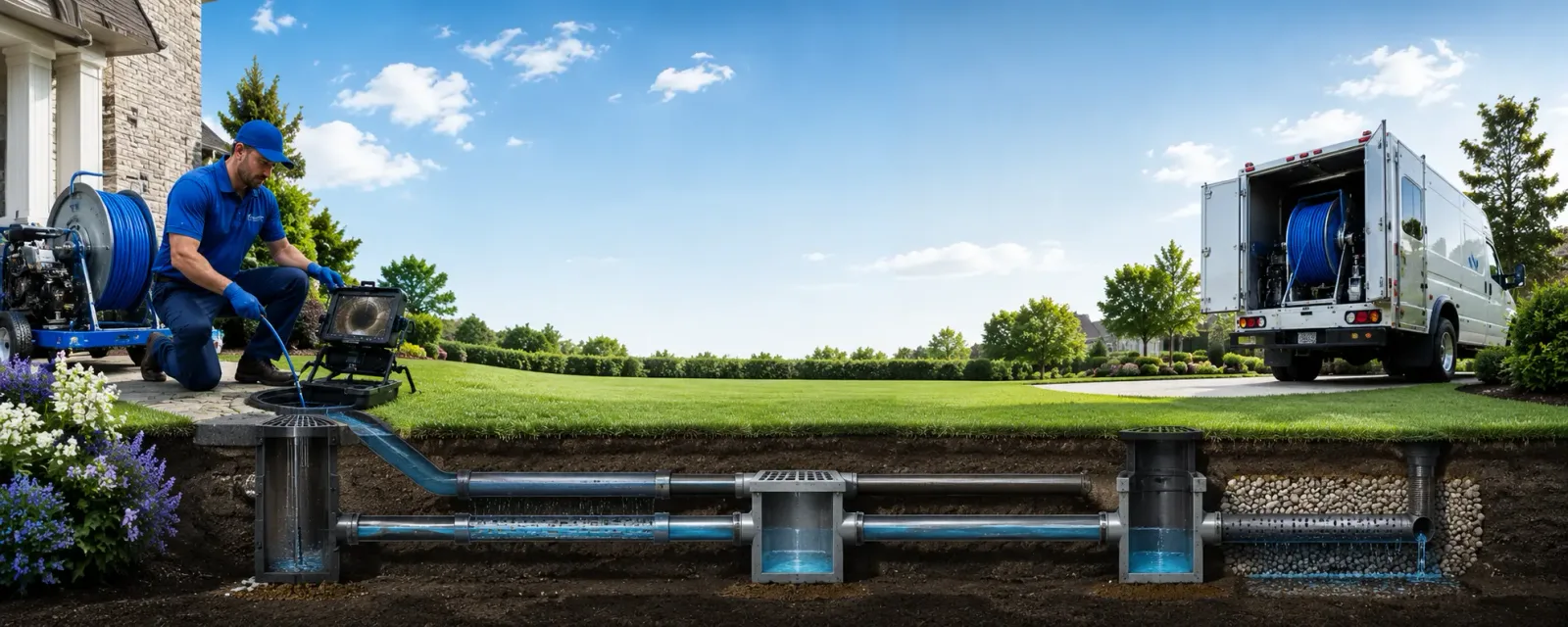 Outdoor drain cleaning information for Gridley, IL